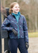 Kerrits Equestrian Apparel Kids Pony Tracks Reversible Quilted Jacket - Ink Run Free / Peacock Ink Run Free / Peacock