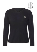 Kerrits Equestrian Apparel Stable Temp Merino Wool Quarter Zip Top - Black Black