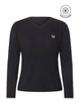 Kerrits Equestrian Apparel Stable Temp Merino Wool Quarter Zip Top - Black Black