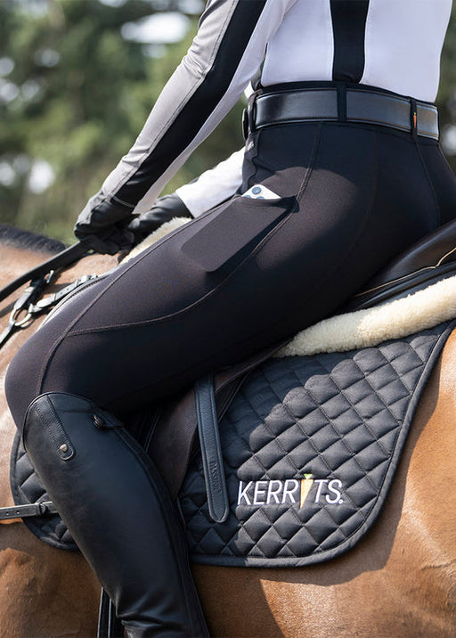 Kerrits Equestrian Apparel Coolcore Silicone Full Leg Riding Tech Tight Black
