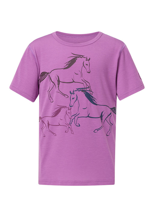 Kerrits Equestrian Apparel Kids Liberty Horse Tee Foxglove