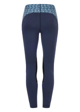 Kerrits Equestrian Apparel Kids Performance Knee Patch Riding Tight Nightsky / Atlantic Horsetails
