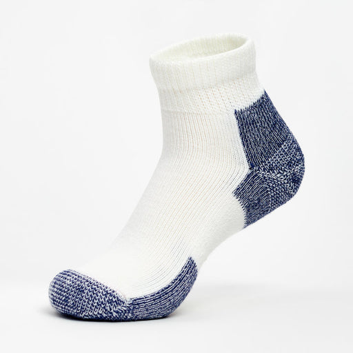 Thorlo Maximum Cushion Ankle Running Sock - White/Navy White/Navy