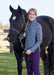 Kerrits Equestrian Apparel Kids Rail Side Quarter Zip Fleece Tech Top - Print Iris Starlight