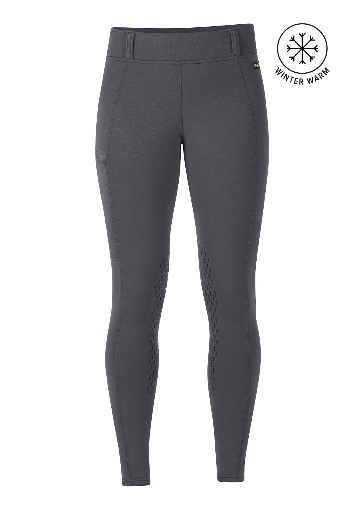 Kerrits Equestrian Apparel Power Stretch Knee Patch Pocket Tight Shadow