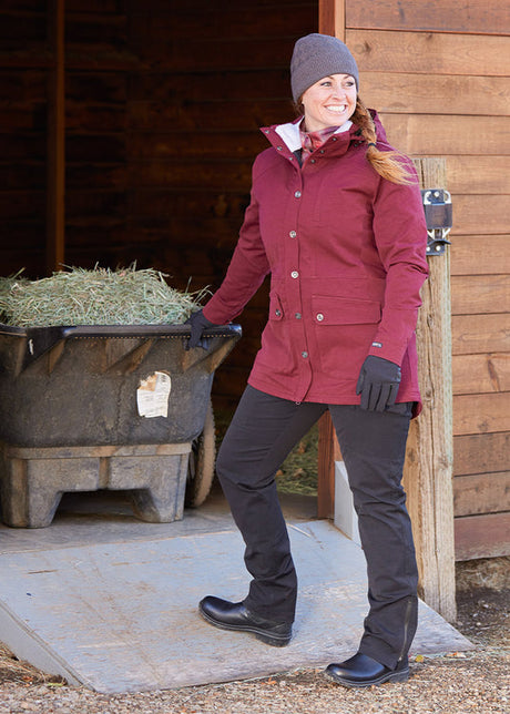 Kerrits Equestrian Apparel Winter Workhorse Barn Jacket - Sangria Sangria