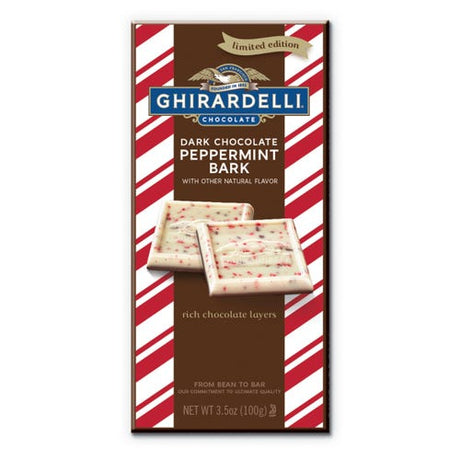 Ghiradelli Holiday Dark Peppermint Bark Bar