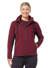 Kerrits Equestrian Apparel Double Take Full Zip Fleece Hoodie - Sangria Sangria