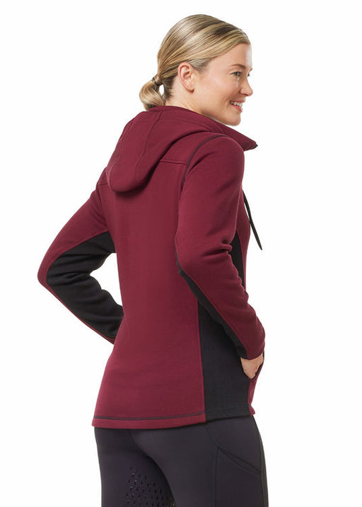 Kerrits Equestrian Apparel Double Take Full Zip Fleece Hoodie - Sangria Sangria