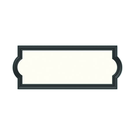 Hy-Ko Address Plaque Black