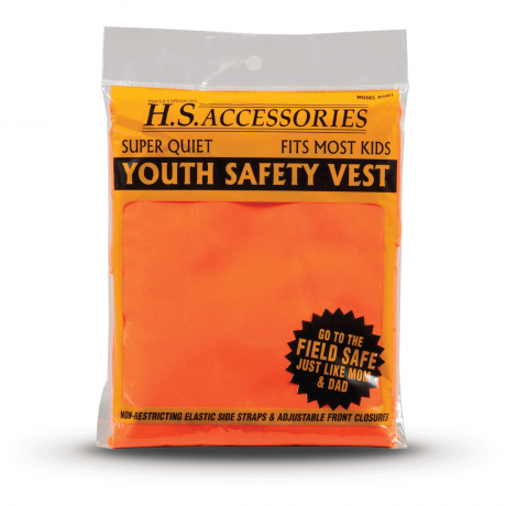 Hunter Specialties Youth Blaze Orange Quiet Safety Vest Blaze