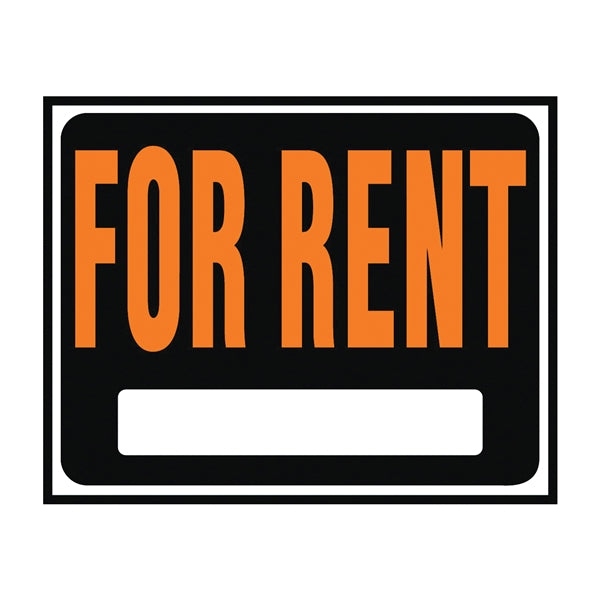 Hy-Ko Identification Sign Black/orange / 15X19