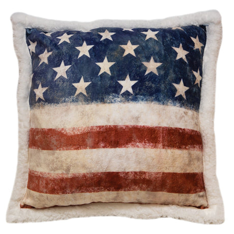 Carstens Inc Stars And Stripes Pillow Red white blue