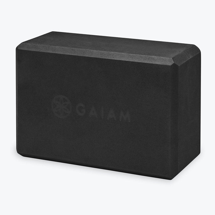 Gaiam Yoga Block, Black Black