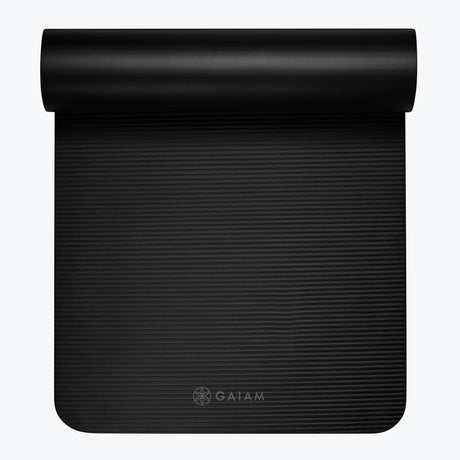 Gaiam 10mm Fitness Mat Black