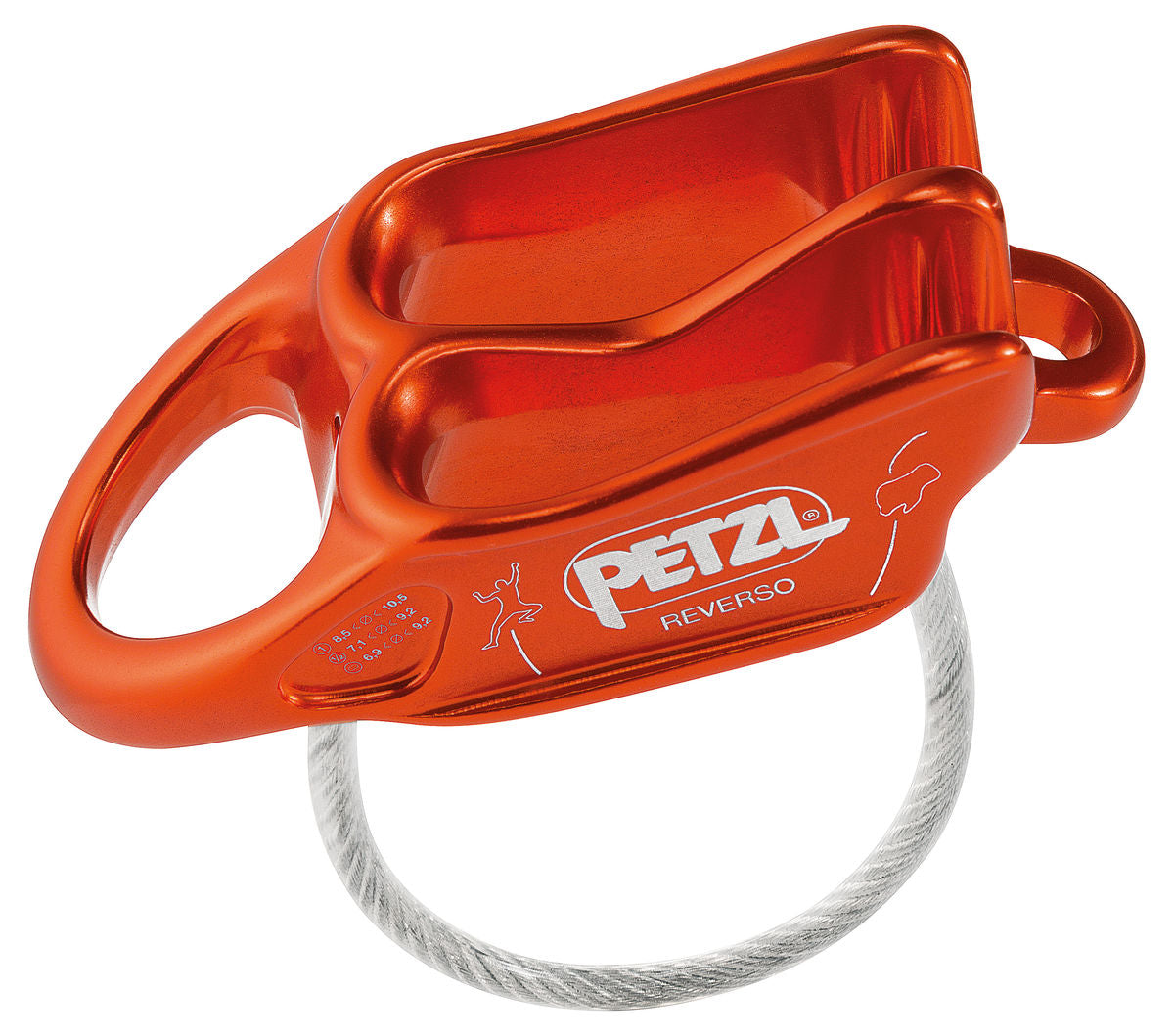 Petzl Reverso Belay/rappel Device Red/orange Red/orange