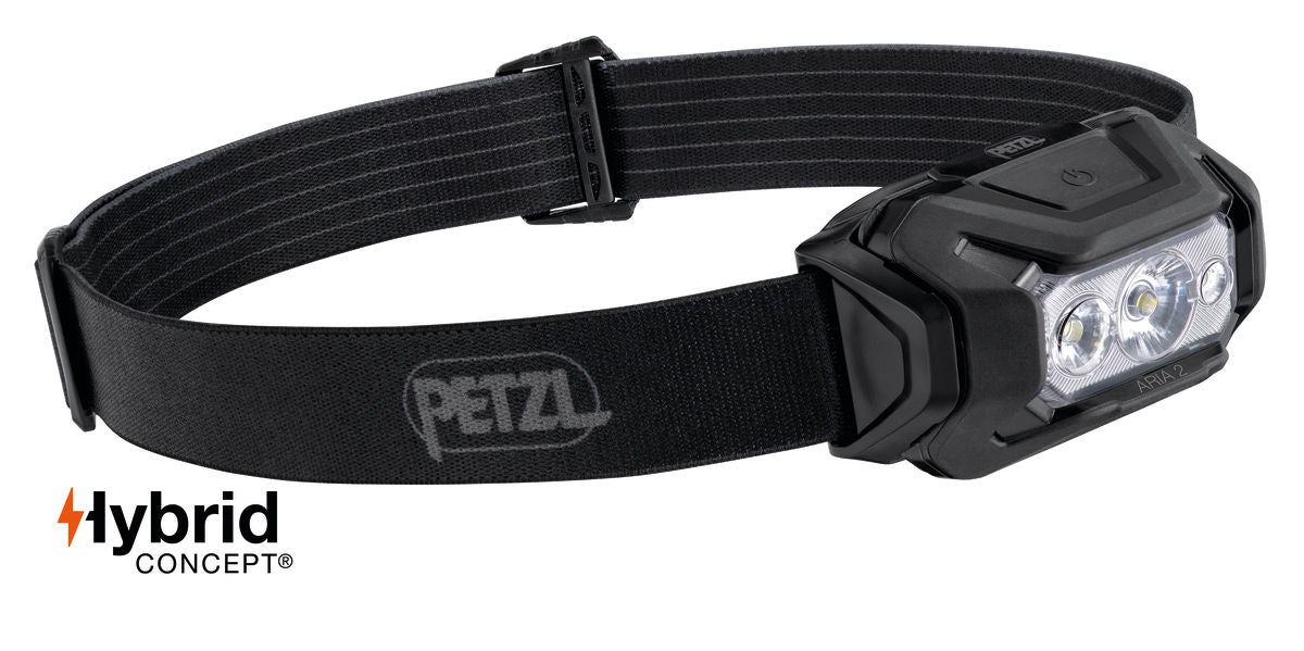 Petzl Aria 2 Headlamp Black Black
