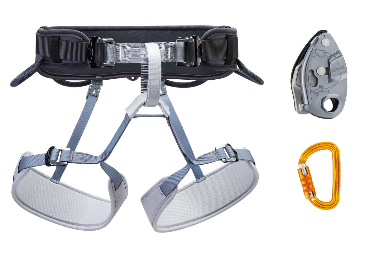 Petzl Corax/grigri/sm`d Kit, Dark Grey, Size 1 Dark grey