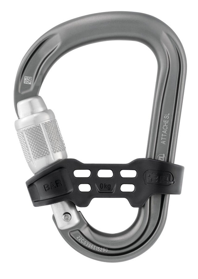 Petzl Attache Positioning Bar Screw-lock Carabiner Gray Gray