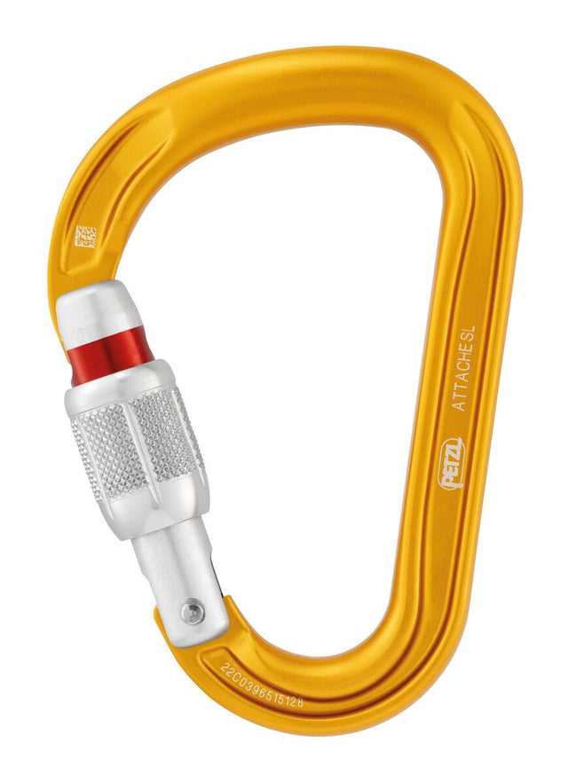 Petzl Attache Screw-lock Carabiner Yellow Yellow