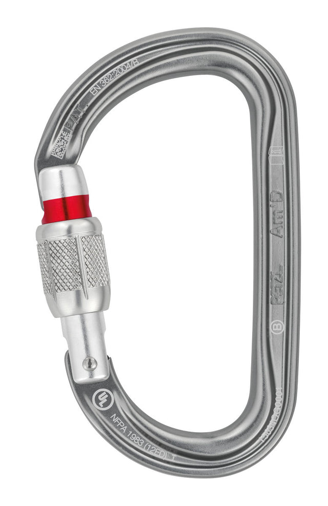 Petzl Am`d Screw Lock Carabiner Black Black