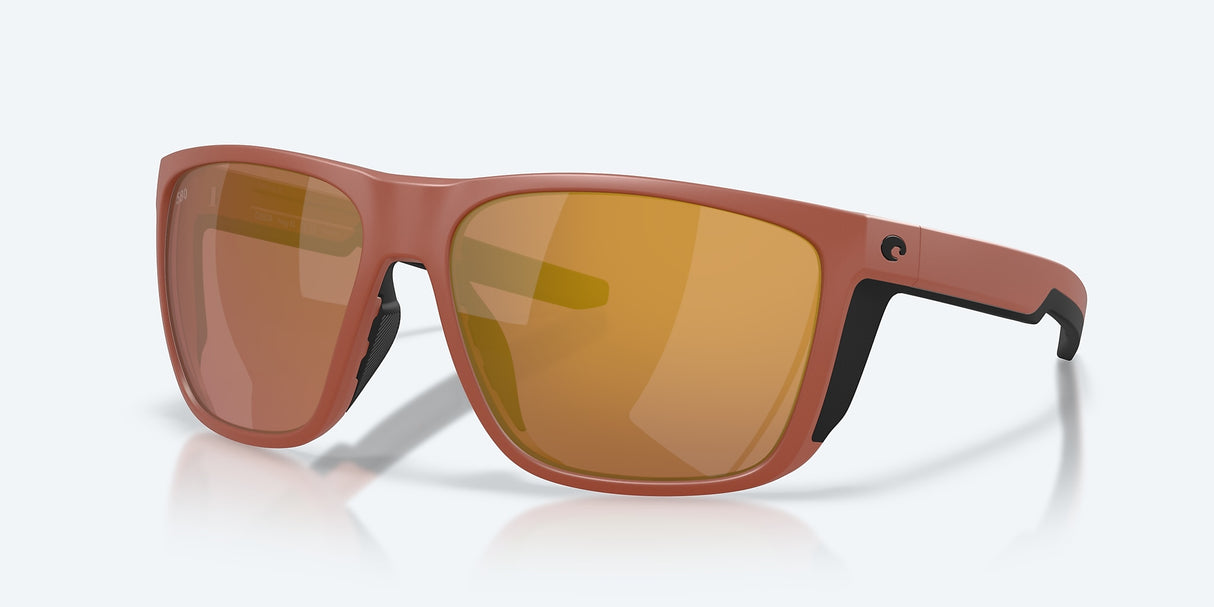 Ferg Xl Sunglasses, Matte Terra Cotta, Gold Mirror