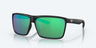Rincon Sunglasses, Matte Black/green Mirror 580g