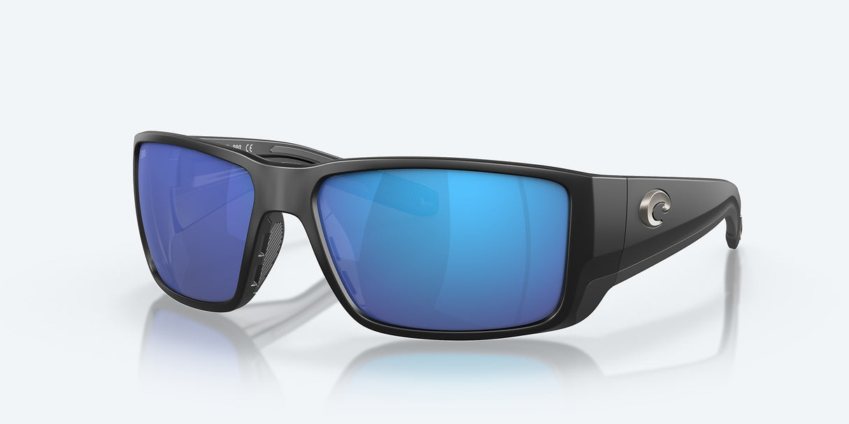 Blackfin Pro Glasses, Matte Black, Blue Mirror