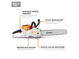 Stihl MSA 220 C-B Battery Chainsaw (Unit Only)