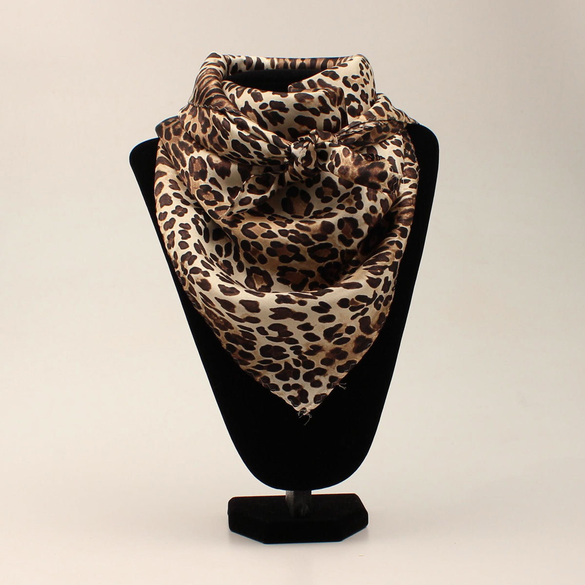 Wild Rags Leopard Print Silk Western Scarf Leopard