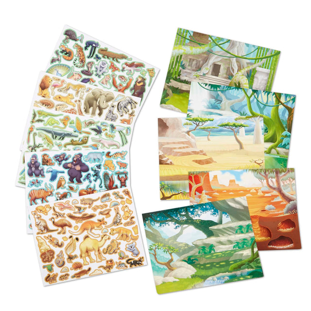Melissa & Doug Reusable Sticker Pad Jungle And Savanna