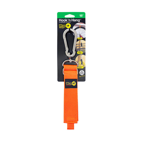 Wrap It 18-inch Hook 'n Hang Storage Strap Blaze Orange