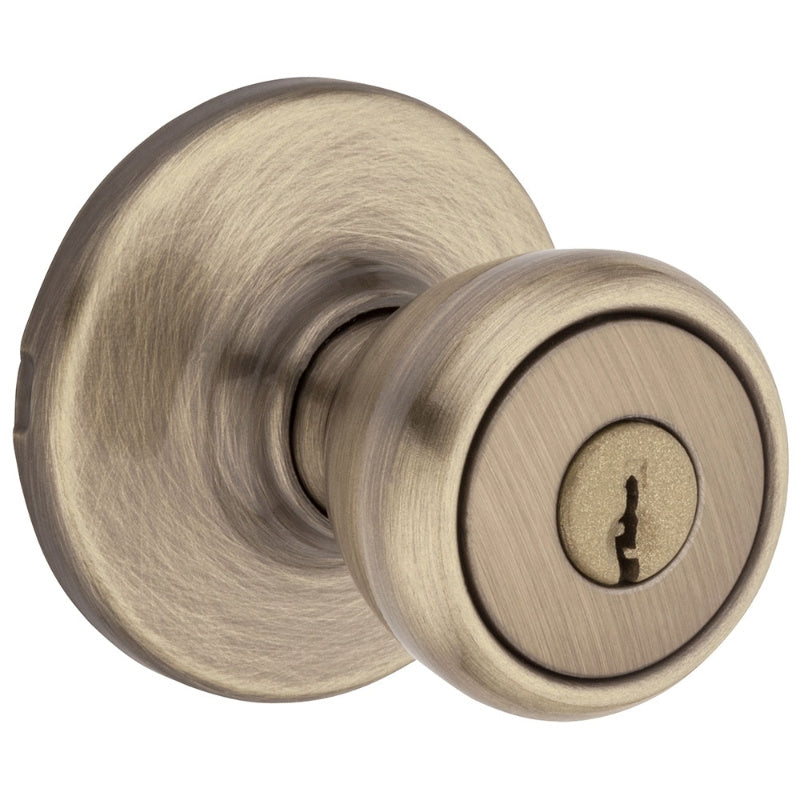 Kwikset Entry Knob Antique brass