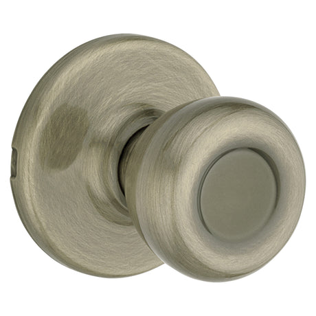 Kwikset Passage Knob Antique brass