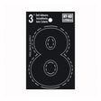 Hy-Ko Die-Cut Number Black /  / 8