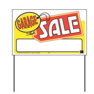 Hy-Ko Sign with Wire Frame Gar sale