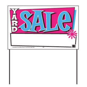 Hy-Ko Sign with Wire Frame Red/black / 26X16