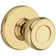Kwikset Passage Knob Polished brass