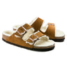 Birkenstock Arizona Shearling Suede Leather Sandal Mink