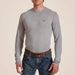 Ariat Men's Fr Polartec Baselayer Light grey