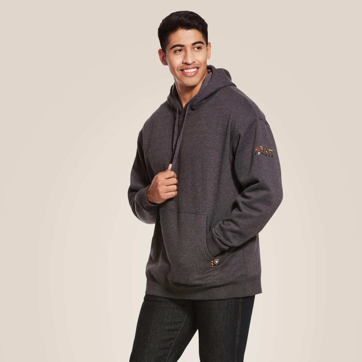 Ariat Men's Rebar Workman Hoodie Charcoal