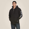 Ariat Men's Rebar All-weather Full Zip Hoodie Black