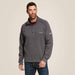 Ariat Men's Fr Rev 1/4 Zip Top Charcoal heather