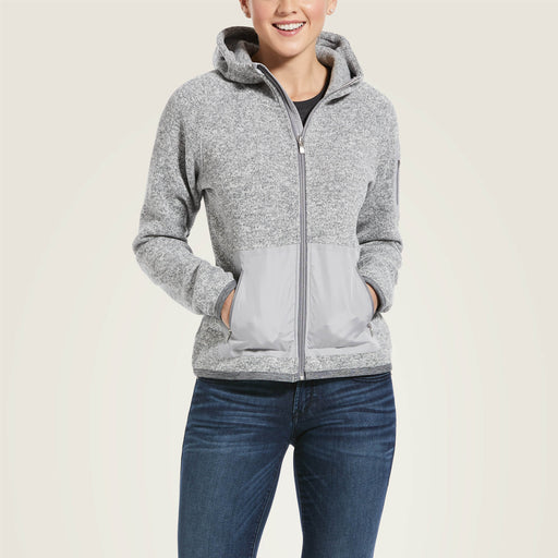 Ariat Women's Polartec Flou Full Zip Hoodie Grey