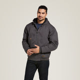 Ariat Men's Rebar Washed Duracanvas Insulated Jacket Rebar grey