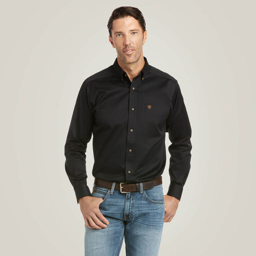 Ariat Solid Twill Fitted Shirt Black /  / Regular