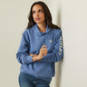 Women's Ariat Logo Hoodie Blue heather