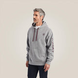 Men's Ariat Logo Hoodie Heather grey