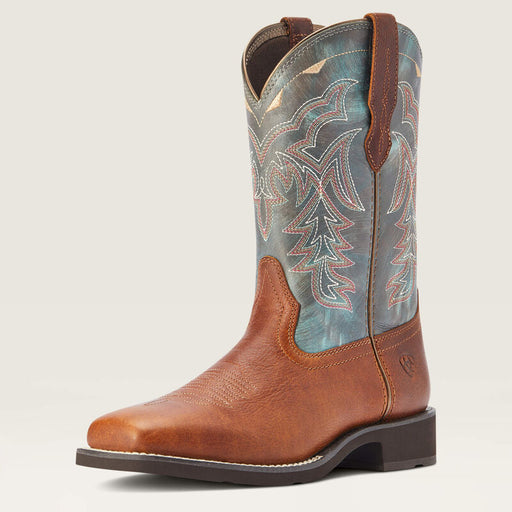 Ariat Women's Delilah Western Boot Spiced cider/teal