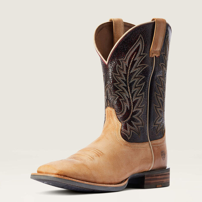 Ariat Men's Ridin High Western Boot Tan/drk brick